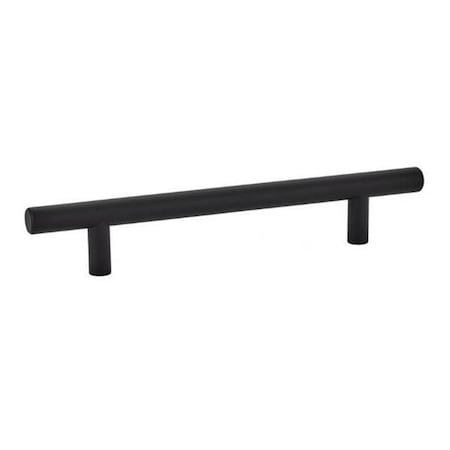Patioplus 5 in. Center to Center Brass Bar Cabinet Pull, Flat Black PA3236086